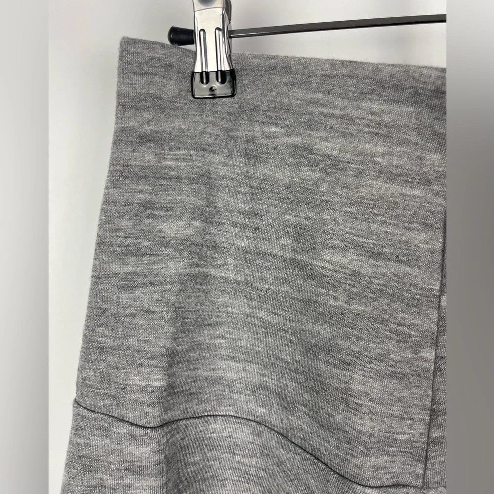 Juicy Couture Gray A-Line Retro Soft Knit Gray Jersey Skater Raw Hem‎ Skirt